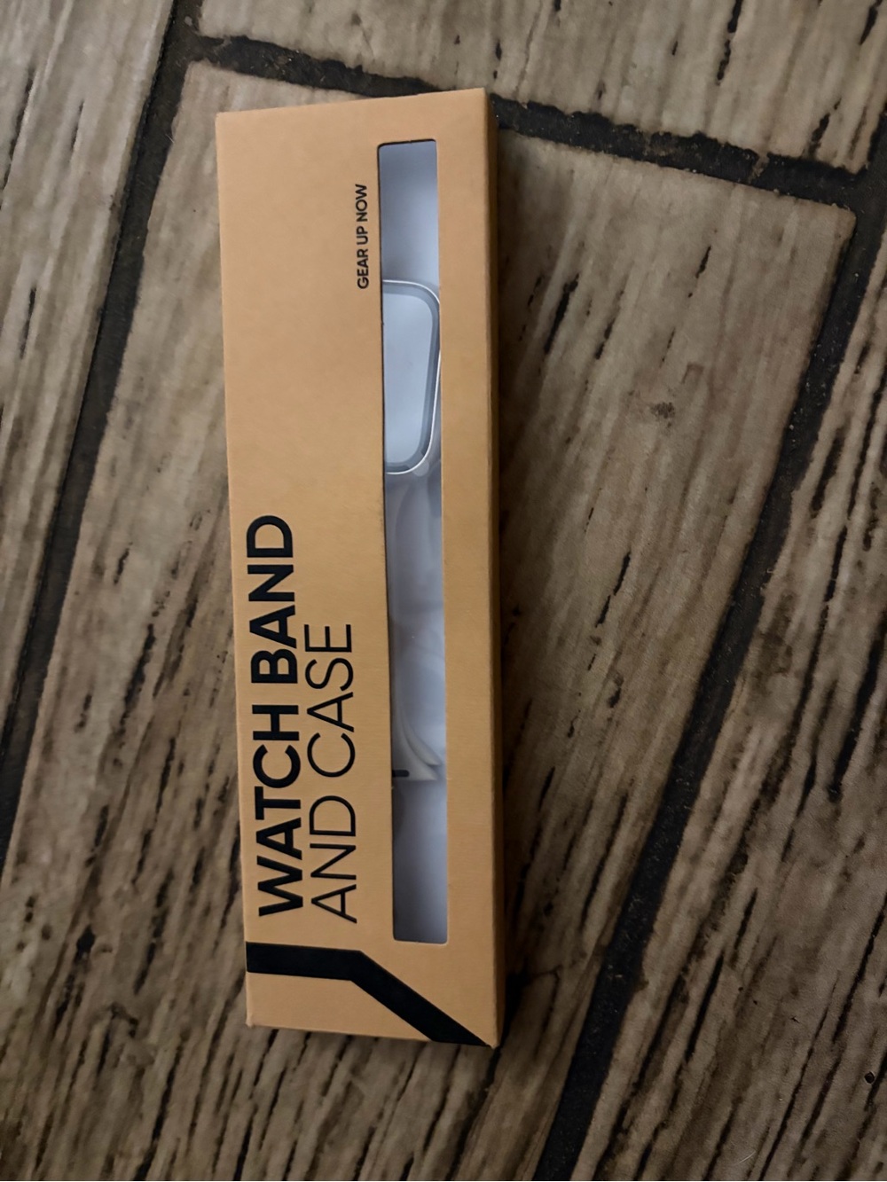 White Watch Band and Case - Clear Packaging